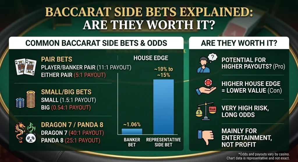Baccarat Side Bets Explained: Are They Worth It?